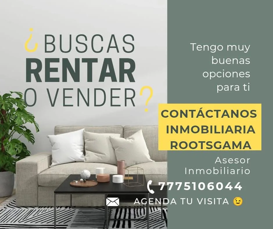 Promoción Rootsgama para rentar o vender propiedades